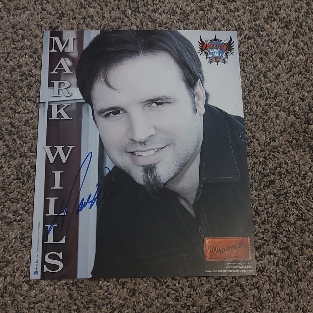Mark Wills Autograph Photo